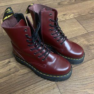 Dr. Martens Cherry Red Jadons (Women's 9)